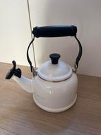 Le Creuset Fluitketel - Wit, Ophalen of Verzenden, Gebruikt