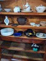 Antieke vitrine kuifkast met glasdeuren, Antiek en Kunst, Antiek | Meubels | Kasten, Ophalen