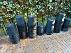 Partij zwarte bloemenemmers, Huis en Inrichting, Emmers, Ophalen, Zo goed als nieuw, Kunststof