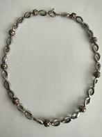 ketting van hematiet en zilver, Nieuw, Ophalen of Verzenden, Met edelsteen, Zilver