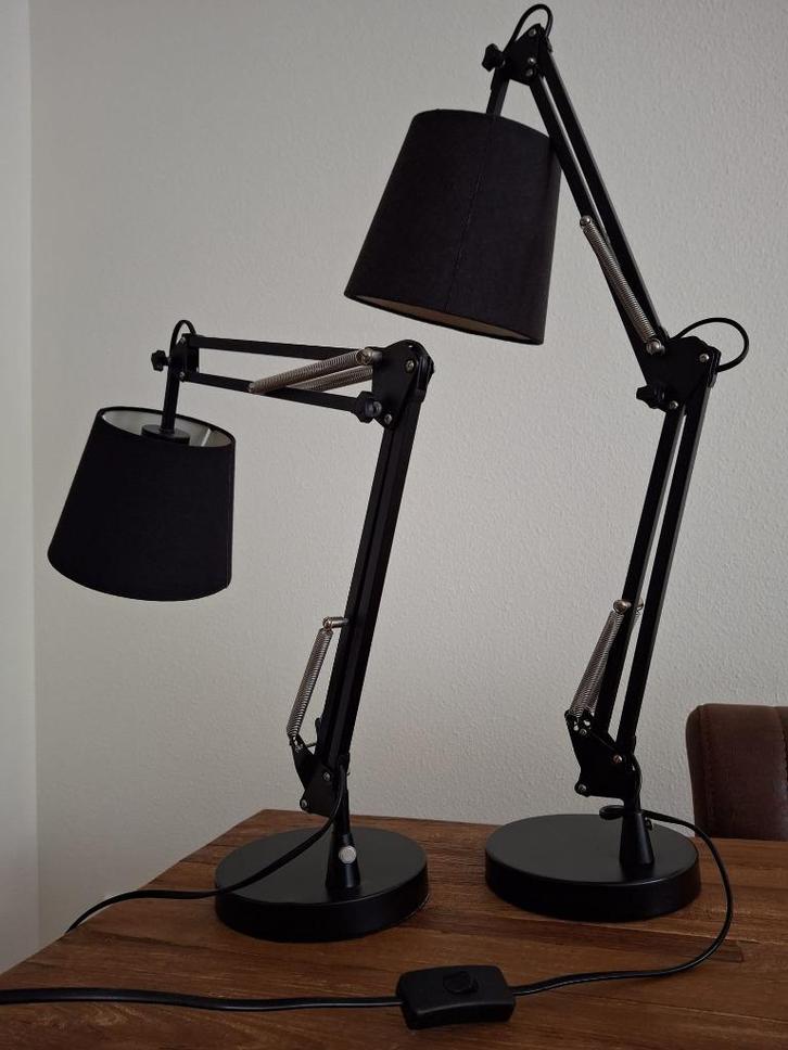 Tafellamp/ Nachtkast lamp, Huis en Inrichting, Lampen | Tafellampen, Zo goed als nieuw, Minder dan 50 cm, Metaal, Ophalen