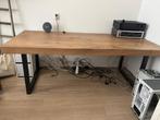 Massief eiken eettafel 90x200, Huis en Inrichting, Tafels | Eettafels, Zo goed als nieuw, Vijf personen of meer, 150 tot 200 cm