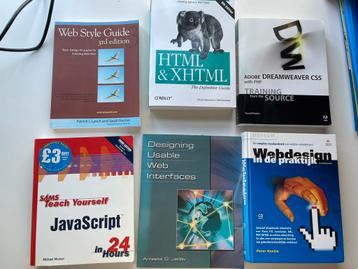 Diverse boeken webdesign beschikbaar voor biedingen