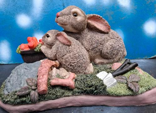 Konijn met jong. CEHARO COLLECTTABLES. 25/20/15 cm., Verzamelen, Dierenverzamelingen, Zo goed als nieuw, Beeldje of Figuurtje