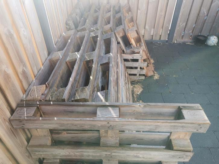 Europallets - 18 stuks, Doe-het-zelf en Verbouw, Hout en Planken, Gebruikt, Pallet, Overige houtsoorten, Minder dan 200 cm, 50 mm of meer