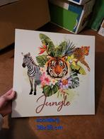 Schilderij jungle 38x38cm €5, Ophalen of Verzenden, Wanddecoratie