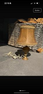 Antieke Tafellamp met Kap, Ophalen, Gebruikt, Metaal, Minder dan 50 cm