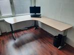 Bureau in hoogte verstelbaar met verlengstuk, Huis en Inrichting, Bureaus, Ophalen, In hoogte verstelbaar, Gebruikt