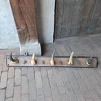 Oude brocante stoere kapstok met hoorns mancave *Etage3*, Gebruikt, ., Ophalen of Verzenden, .