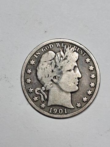 USA Barber half dollar 1901 beschikbaar voor biedingen