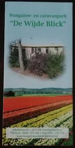 Folder - Bungalow- en Caravanpark - De Wijde Blick, Ophalen, Zo goed als nieuw, Overige typen