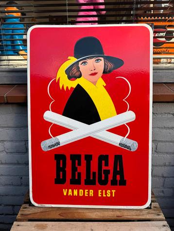 Belga Emaille Reclamebord - Vander Elst 1951 beschikbaar voor biedingen