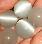 lot kralen 6 grote grijze katoog seleniet 18 mm, Hobby en Vrije tijd, Verzenden, Nieuw, Kraal