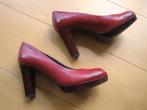 Prachtig rood leren pumps met lakleren hak ZINDA 37 snazzeys, Pumps, Verzenden, Nieuw, Zinda