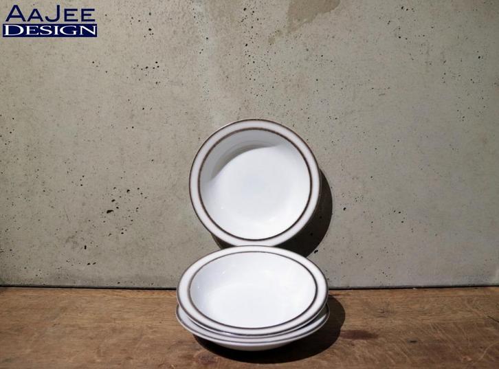 3 X Thomas Germany - Diep bord - Scandic - Hertha Bengtson, Huis en Inrichting, Keuken | Servies, Gebruikt, Bord(en), Effen, Porselein