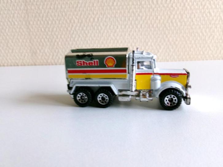 Peterbilt Tanker Truck Shell wit 1:80 Matchbox (geen ovp), Hobby en Vrije tijd, Modelauto's | Overige schalen, Gebruikt, Bus of Vrachtwagen