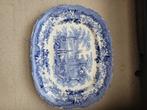 Blauwe schaal Hanley England, Gebruikt, Porselein of Keramiek, Schaal, Ophalen of Verzenden
