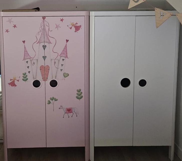 2x Kinderkledingkast - Leuke kinderkamer kasten!, Kinderen en Baby's, Kinderkamer | Commodes en Kasten, Gebruikt, Kast, 105 cm of meer