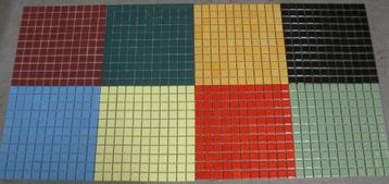 grote vorstbestendige matten met mozaiek +/-30 x 30 cm. beschikbaar voor biedingen