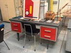 Vintage Gispen bureaus, Huis en Inrichting, Bureaus, Ophalen, Gebruikt