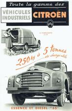 Folder Citroën Véhicules Industriels (bedrijfswagens - 1953), Verzenden, Gelezen, Citroën