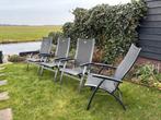 4 Hartman Primo tuinstoelen standenstoelen, Ophalen, Gebruikt, Aluminium, Verstelbaar