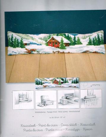 Cado vervaco borduurpakket tochtkussen  winterlandschap beschikbaar voor biedingen