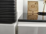 Ikea Besta bovenblad glas zwart 180x40cm zgan, Ophalen, 150 tot 200 cm, 25 tot 50 cm, Glas