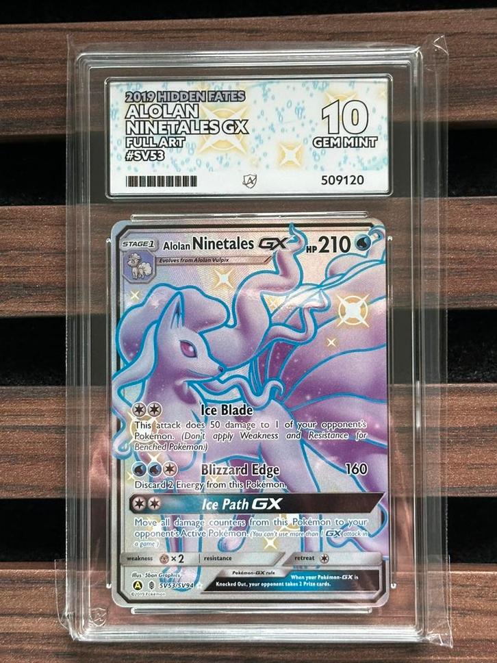 Pokémon Alolan Ninetales GX #SV53 2019 ACE 10, Hobby en Vrije tijd, Verzamelkaartspellen | Pokémon, Nieuw, Losse kaart, Ophalen of Verzenden