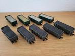 Partijtje Fleischmann hoge boord wagons met kolenlading, Hobby en Vrije tijd, Modeltreinen | H0, Gebruikt, Wagon, Ophalen of Verzenden