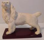 Cocker Spaniel op massieve sokkel, Verzamelen, Beelden en Beeldjes, Ophalen of Verzenden, Gebruikt, Dier
