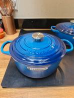 Le creuset braadpan 22cm 'Azure', Ophalen of Verzenden, Nieuw, Gietijzer, Koekenpan of Braadpan