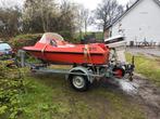Mulder en de rijke speedboot 40pk trailer, Watersport en Boten, Ophalen, Gebruikt
