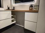 Badmeubel Mano Wit, Ophalen, 150 tot 200 cm, Nieuw, Minder dan 100 cm