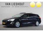 Ford FOCUS Wagon 1.5 EcoBoost Titanium Business NL-Auto! Pan, Auto's, Ford, Euro 6, Leder en Stof, Zwart, Origineel Nederlands