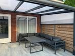 Antraciet aluminium loungeset met tafel tuinset, Tuin en Terras, Tuinsets en Loungesets, Ophalen of Verzenden, Zo goed als nieuw