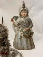 Antiek Kerstengel mand bessen / 1, Diversen, Ophalen of Verzenden, Gebruikt