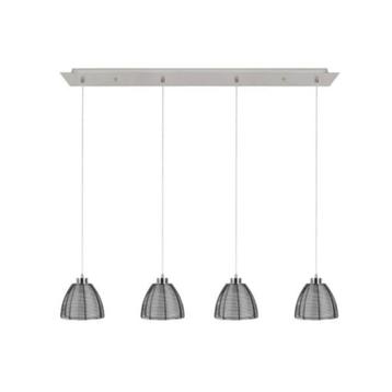 hanglamp staal zwart wit opaal glas bar tafel eettafel lamp beschikbaar voor biedingen