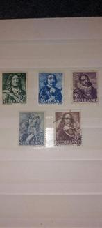 Nederlandse Postzegels - Serie Zeehelden, Postzegels en Munten, Ophalen of Verzenden, Na 1940, Gestempeld