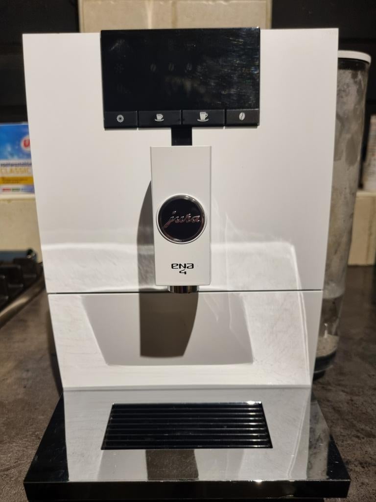 Jura Ena 4 Full Nordic White Espresso Machine, Witgoed en Apparatuur, Koffiezetapparaten, Gebruikt, Koffiebonen, Espresso apparaat