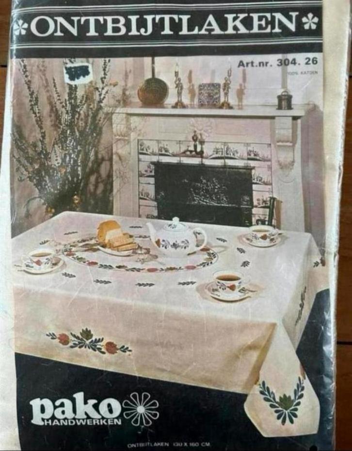 Boerenbont ontbijtlaken/tafellaken, Huis en Inrichting, Keuken | Textiel, Zo goed als nieuw, Tafelkleed of Tafelzeil, Ophalen of Verzenden