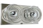 vintage wandlamp Cosack chrome glas, Ophalen, Zo goed als nieuw, Glas, 70er