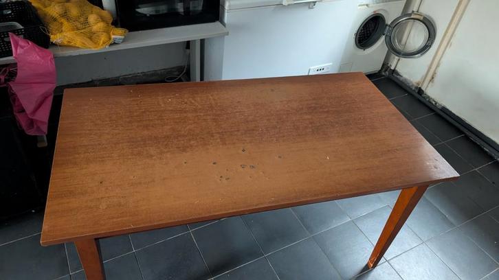 Gratis Eettafel - 80x150 cm, Huis en Inrichting, Tafels | Eettafels, Gebruikt, 50 tot 100 cm, 150 tot 200 cm, Vijf personen of meer