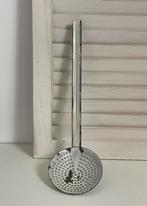 Oude emaille schuimspaan - wit, Ophalen of Verzenden