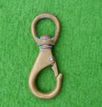 Kleine antieke koperen karabijnhaak, Watersport en Boten, Ophalen of Verzenden, Gebruikt, Overige typen