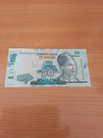 Malawi: een zeer mooi UNC 50 Kwachi bankbiljet uit 2007., Ophalen of Verzenden, Overige landen, Los biljet