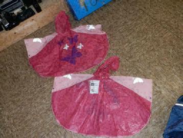 Regenjas cape kids roze en blauw fastrider Friesland beschikbaar voor biedingen