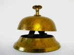 Oude messing hotelbel / tfelbel / servicebel heldere klank, Antiek en Kunst, Antiek | Koper en Brons, Ophalen of Verzenden
