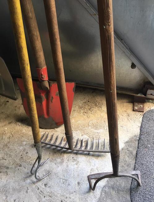 Oud Hollandse tuingereedschap hark, Tuin en Terras, Hand-tuingereedschap, Gebruikt, Hark, Ophalen of Verzenden