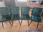 Vier nog goede groene eetkamerstoelen, Huis en Inrichting, Stoelen, Ophalen, Overige kleuren, Vier